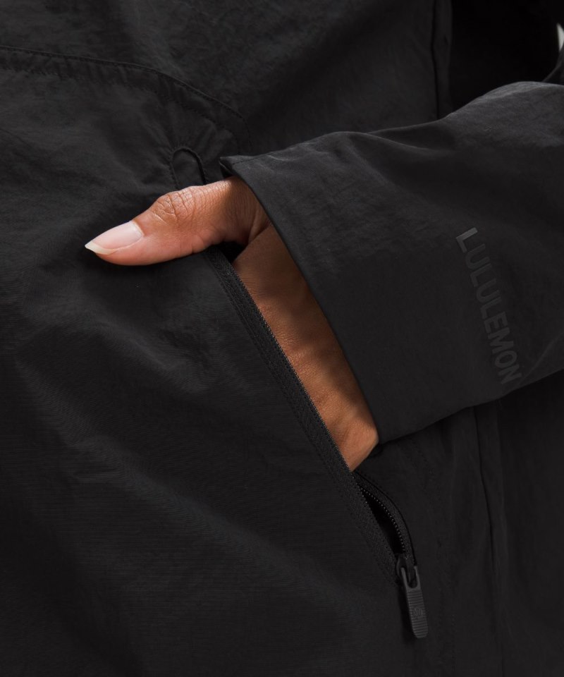 Lululemon Hooded Mid-Length Utility Jacket Black Online Outlet Sale