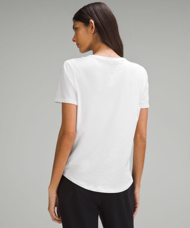 Lululemon Love Curved-Hem Crewneck T-Shirt White Online Outlet Sale