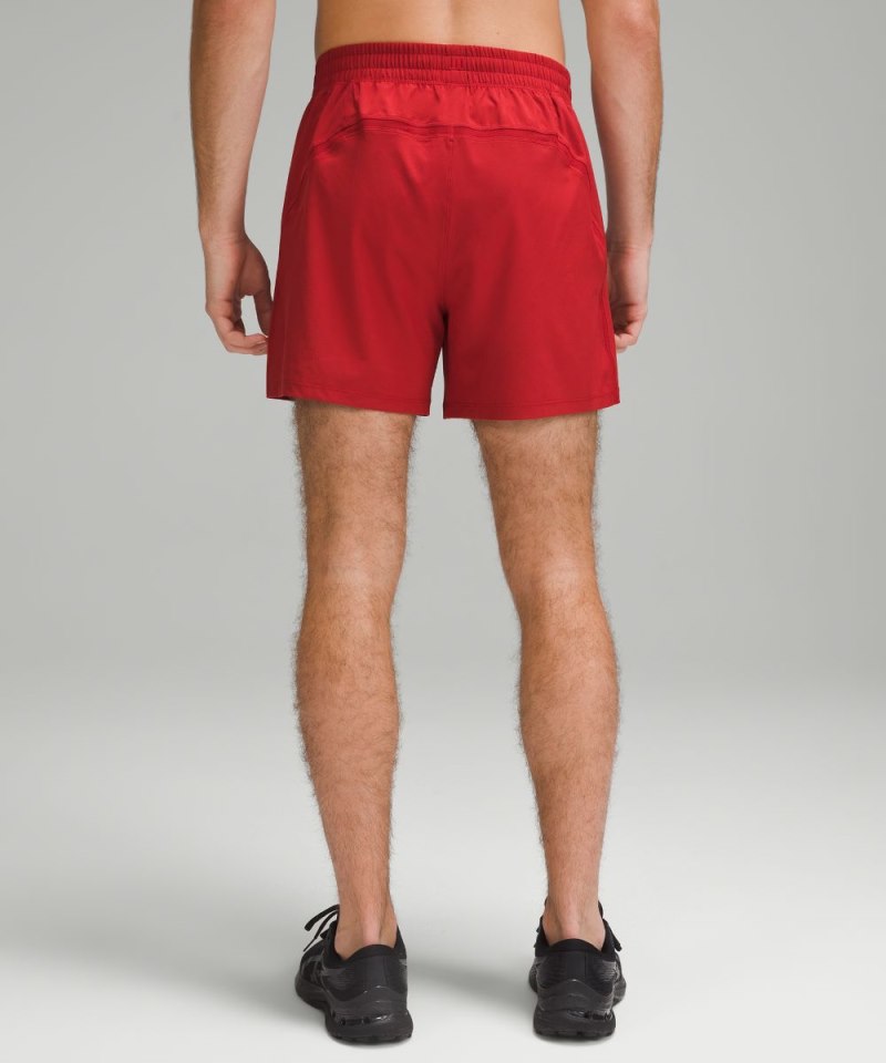 Lululemon Pace Breaker Linerless Short 5" Sport Red Online Outlet Sale