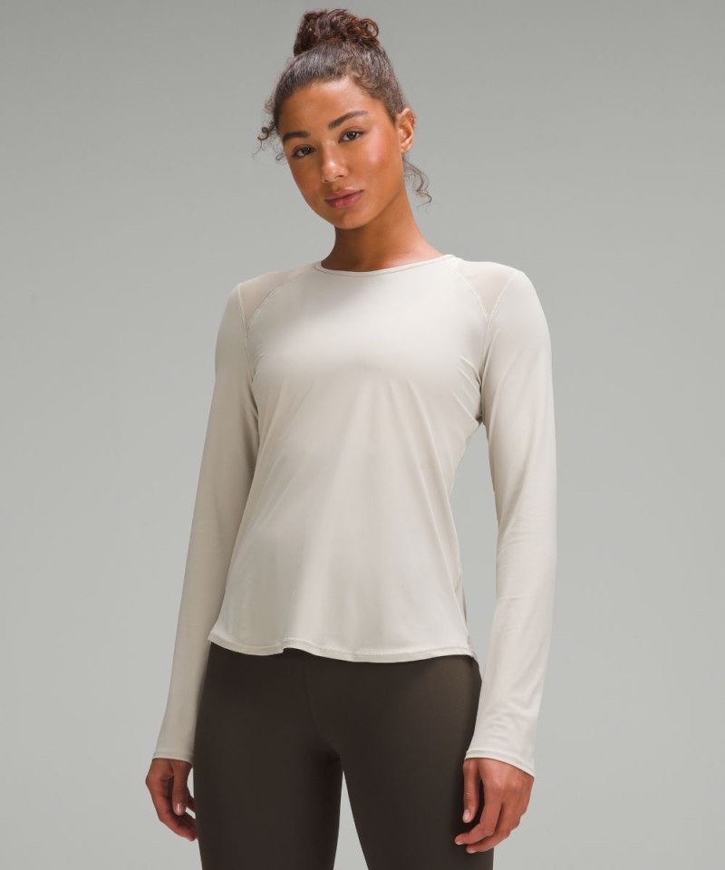 Lululemon Sculpt Long-Sleeve Shirt Mojave Tan Online Outlet Sale