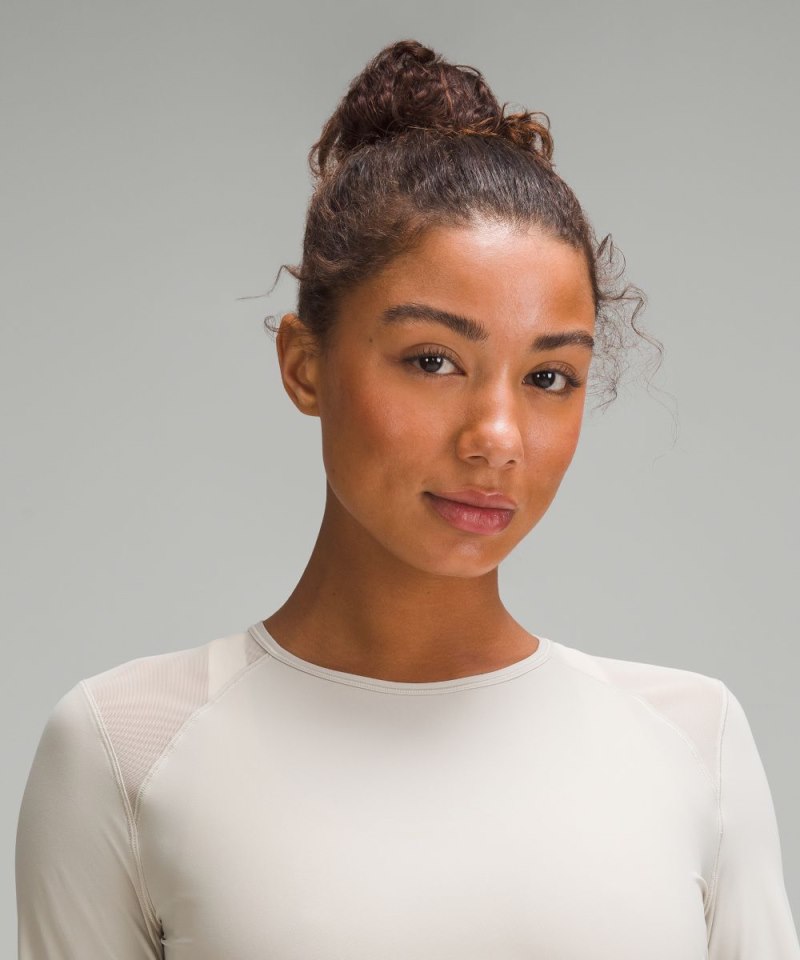 Lululemon Sculpt Long-Sleeve Shirt Mojave Tan Online Outlet Sale