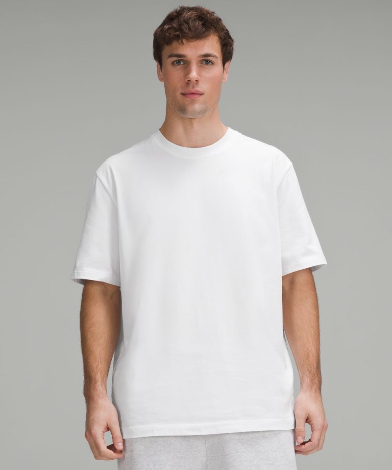 Lululemon Heavyweight Cotton Jersey T-Shirt White Online Outlet Sale