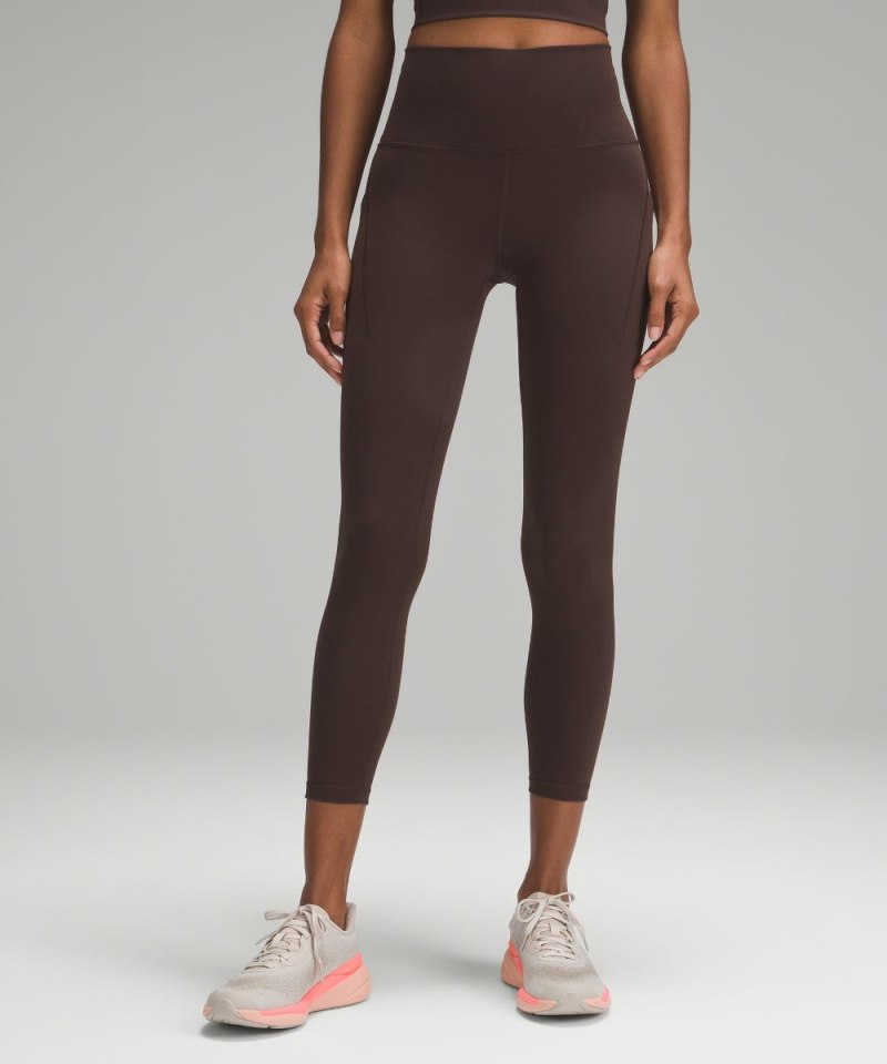 Lululemon Wunder Train High-Rise Tight with Pockets 25" Espresso (not available) Online Outlet Sale