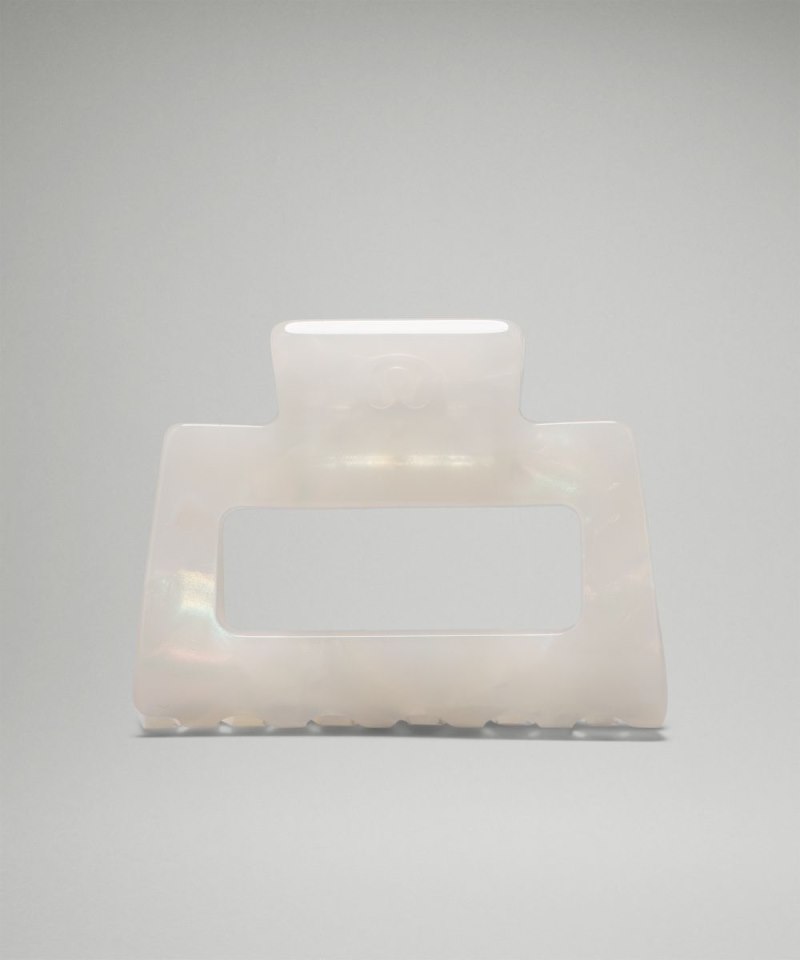 Lululemon Medium Claw Hair Clip White Opal / Silverstone Online Outlet Sale