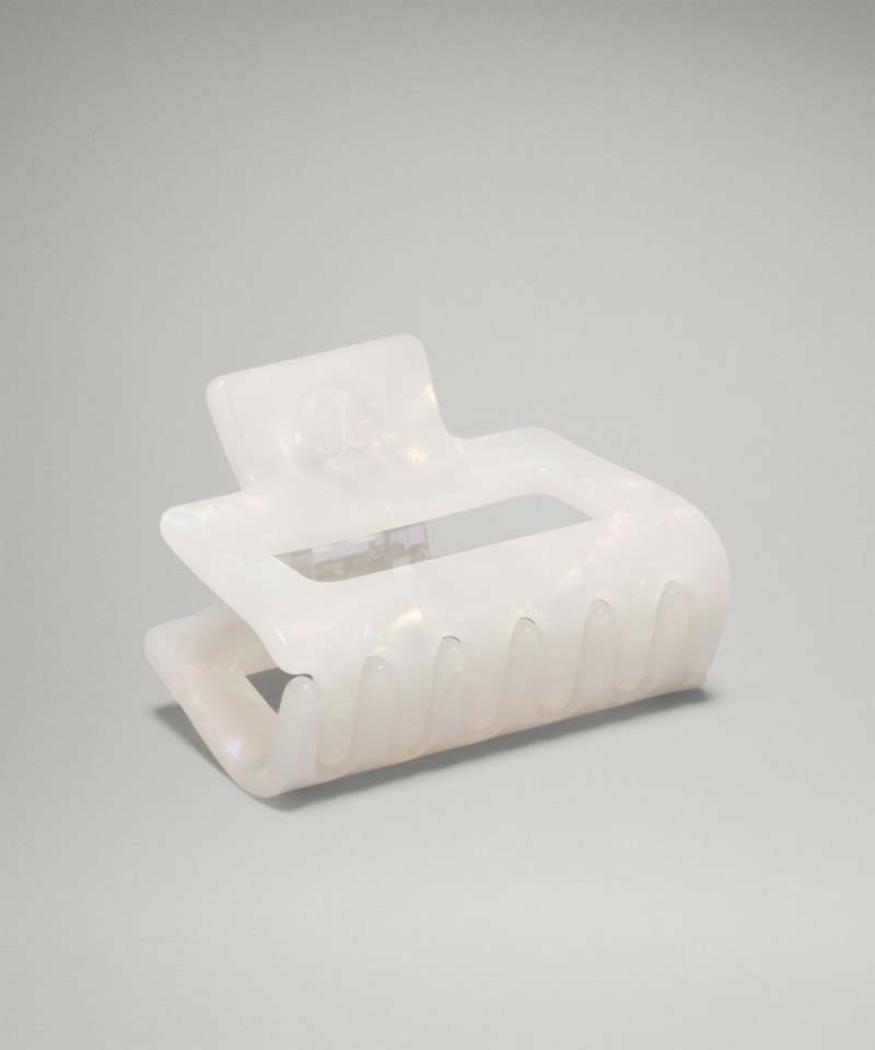 Lululemon Medium Claw Hair Clip White Opal / Silverstone Online Outlet Sale