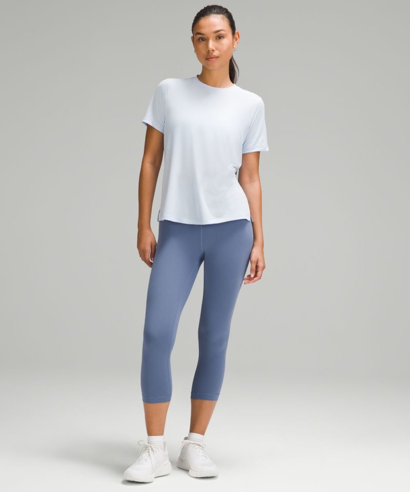 Lululemon Wunder Train High-Rise Crop 21" Oasis Blue Online Outlet Sale