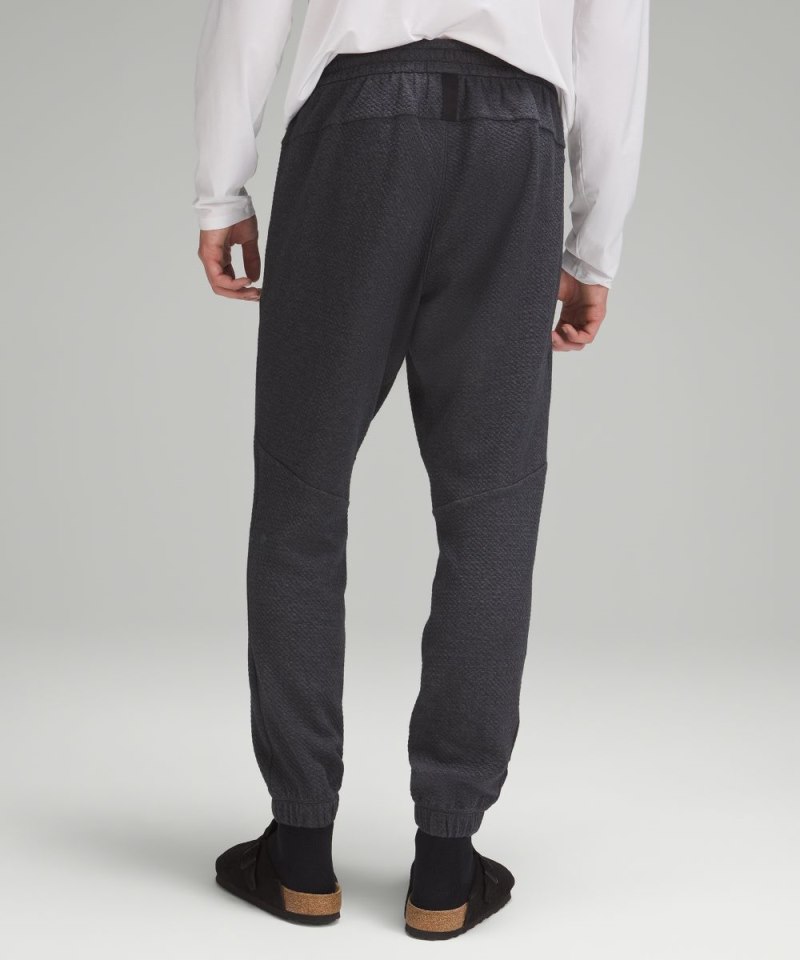 Lululemon Textured Double-Knit Cotton Jogger Heathered Black / Black Online Outlet Sale