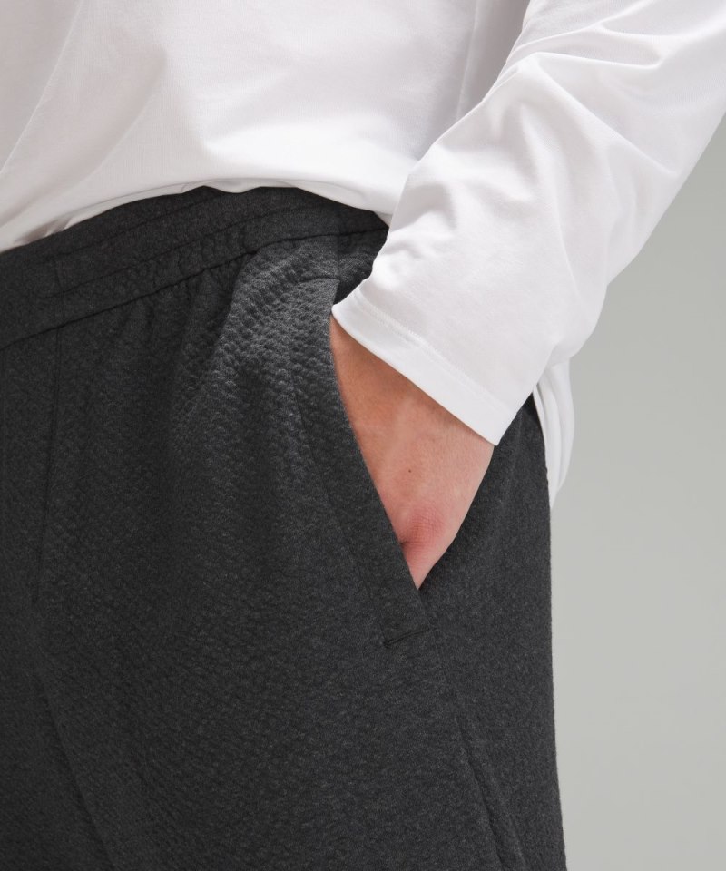 Lululemon Textured Double-Knit Cotton Jogger Heathered Black / Black Online Outlet Sale