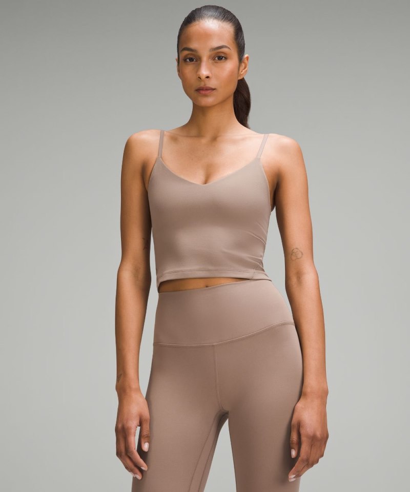 Lululemon lululemon Align™ Cropped Cami Tank Top *A / B Cup Taupetastic Online Outlet Sale
