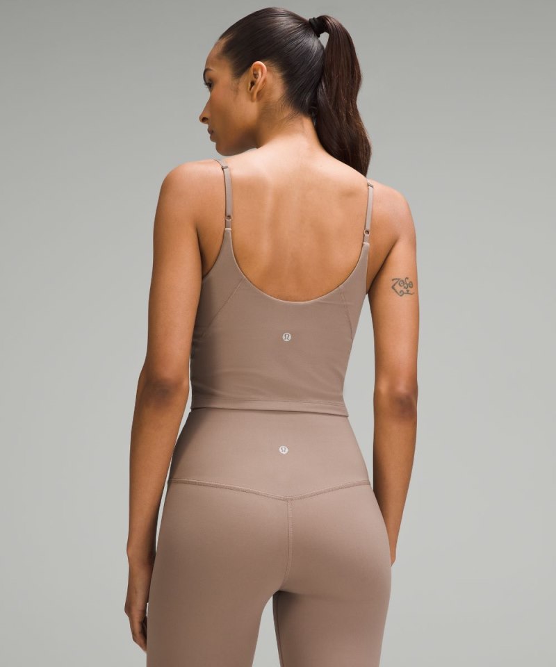 Lululemon lululemon Align™ Cropped Cami Tank Top *A / B Cup Taupetastic Online Outlet Sale