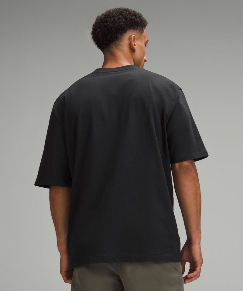 Lululemon Heavyweight Cotton Jersey T-Shirt Black Online Outlet Sale