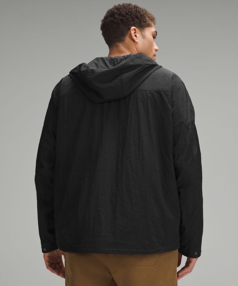 Lululemon Textured Full-Zip Hooded Jacket Black Online Outlet Sale