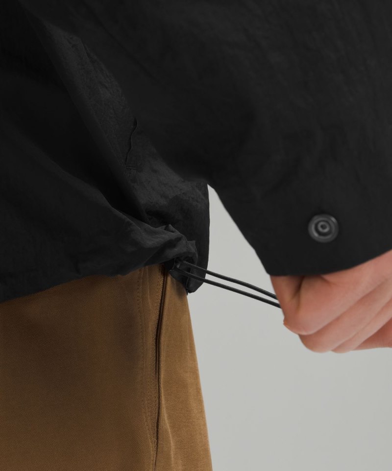 Lululemon Textured Full-Zip Hooded Jacket Black Online Outlet Sale
