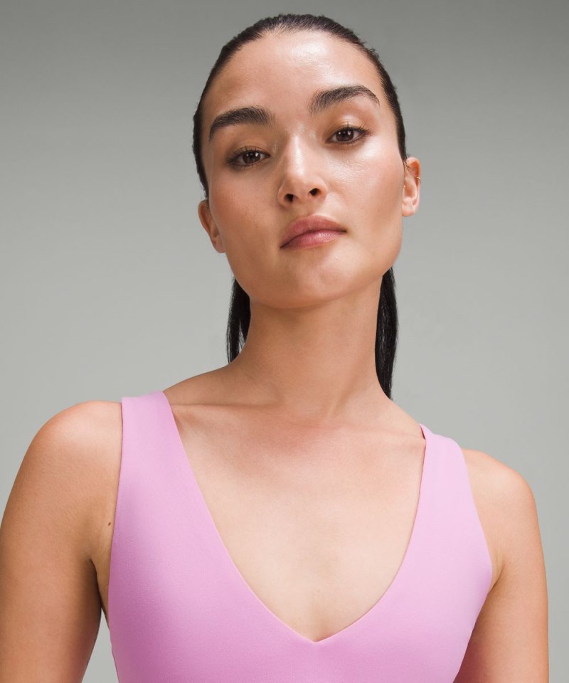 Lululemon lululemon Align™ V-Neck Bra *Light Support, A / B Cup Dahlia Mauve Online Outlet Sale