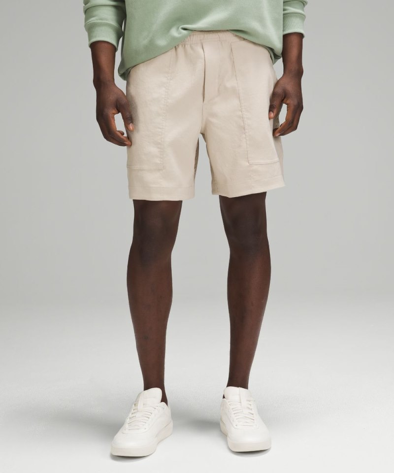 Lululemon Relaxed-Fit Pull-On Short 7" *Light Woven Mojave Tan Online Outlet Sale