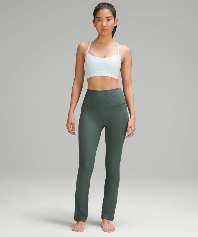 Lululemon lululemon Align™ Ribbed High-Rise Mini-Flared Pant *Extra Short Dark Forest Online Outlet Sale