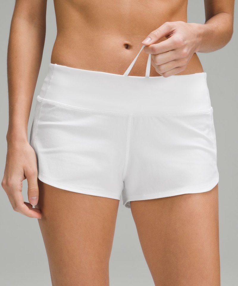 Lululemon Speed Up Low-Rise Lined Short 2.5" White Online Outlet Sale