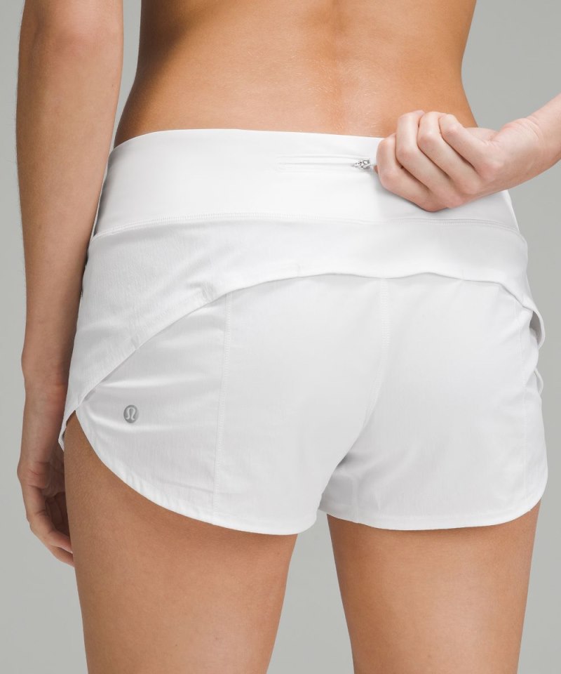 Lululemon Speed Up Low-Rise Lined Short 2.5" White Online Outlet Sale