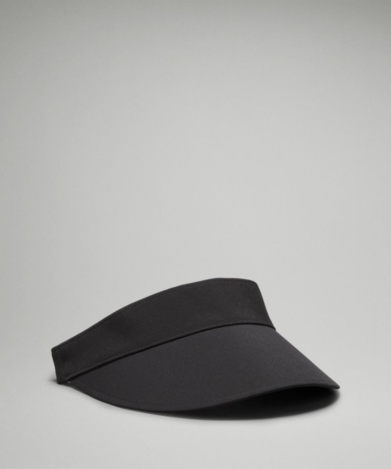 Lululemon Women's Fast Paced Wide Band Running Visor Black Online Outlet Sale