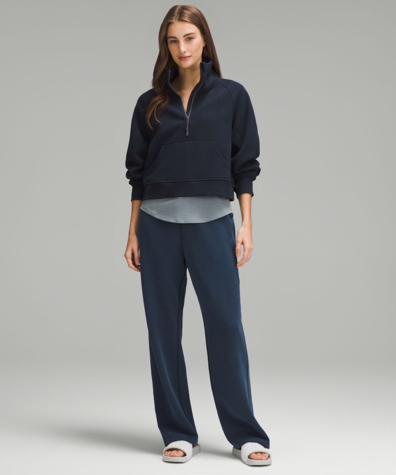 Lululemon Scuba Oversized Funnel-Neck Half Zip True Navy Online Outlet Sale