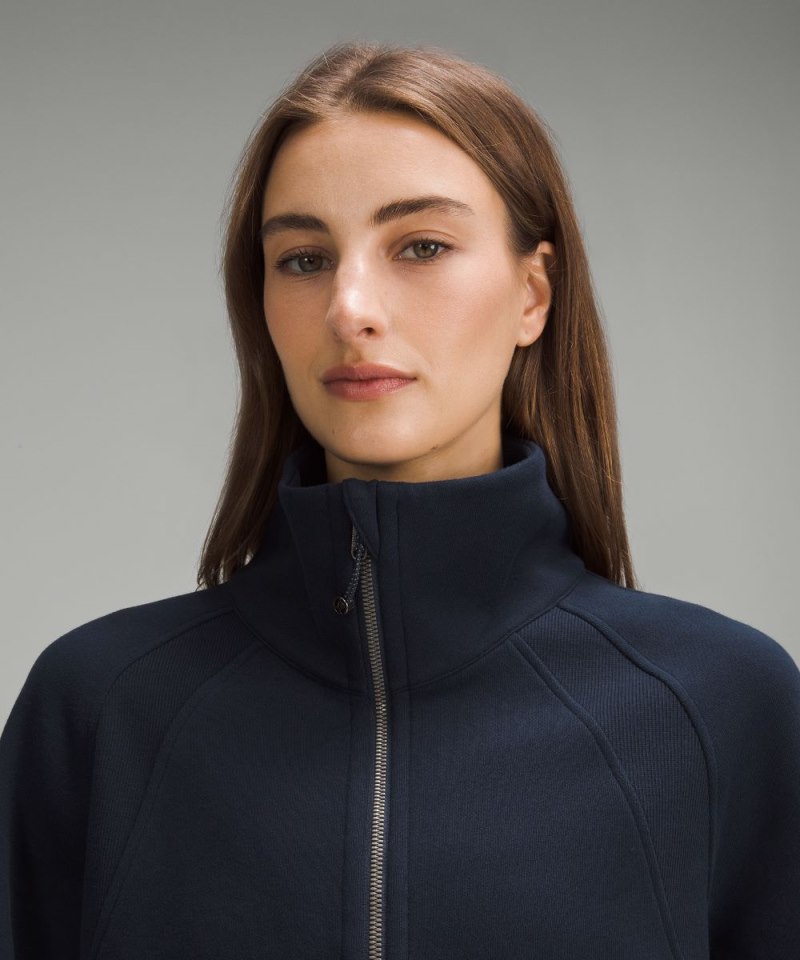 Lululemon Scuba Oversized Funnel-Neck Half Zip True Navy Online Outlet Sale