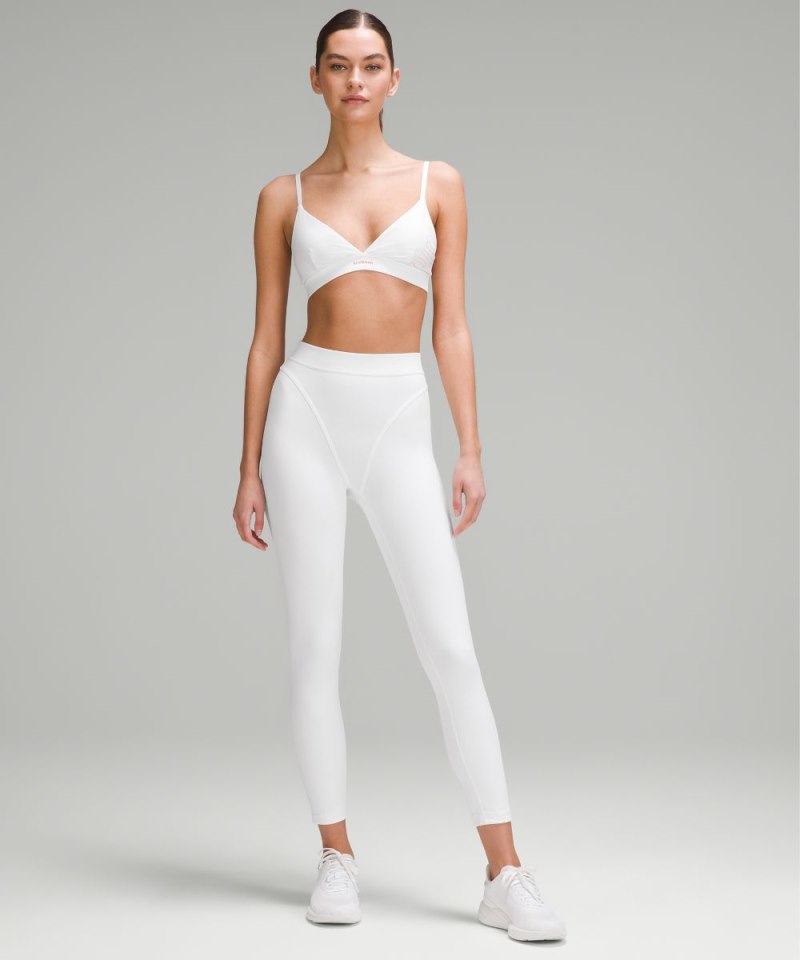Lululemon License to Train Triangle Bra Light Support, A / B Cup *Graphic White Online Outlet Sale