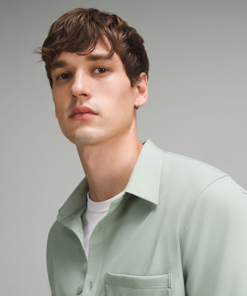 Lululemon Commission Long-Sleeve Shirt Palm Court / White Online Outlet Sale