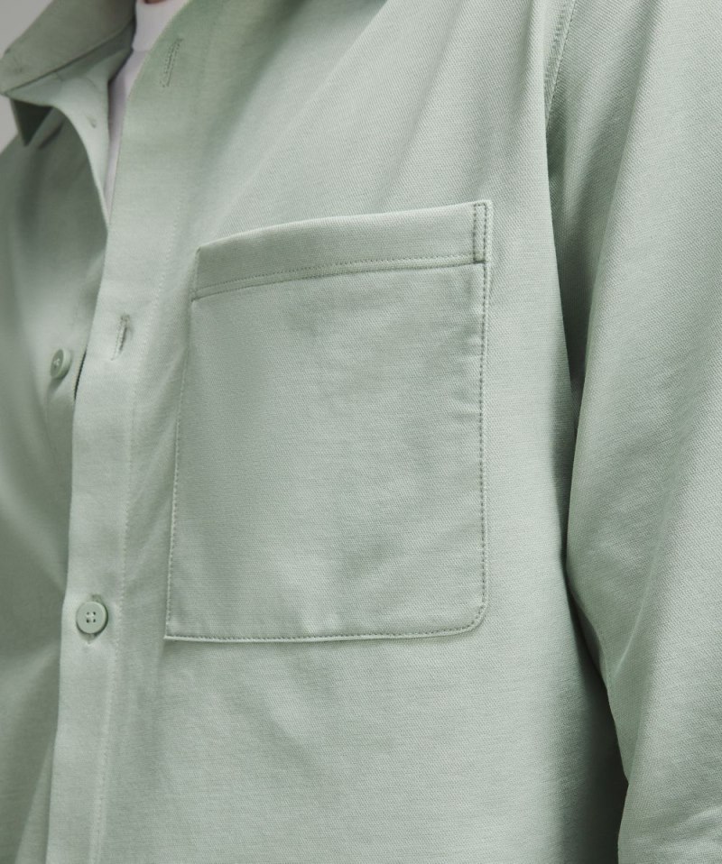 Lululemon Commission Long-Sleeve Shirt Palm Court / White Online Outlet Sale
