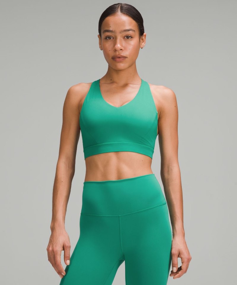 Lululemon Envital Bra *Medium Support, D / DD Cup Cascadia Green Online Outlet Sale