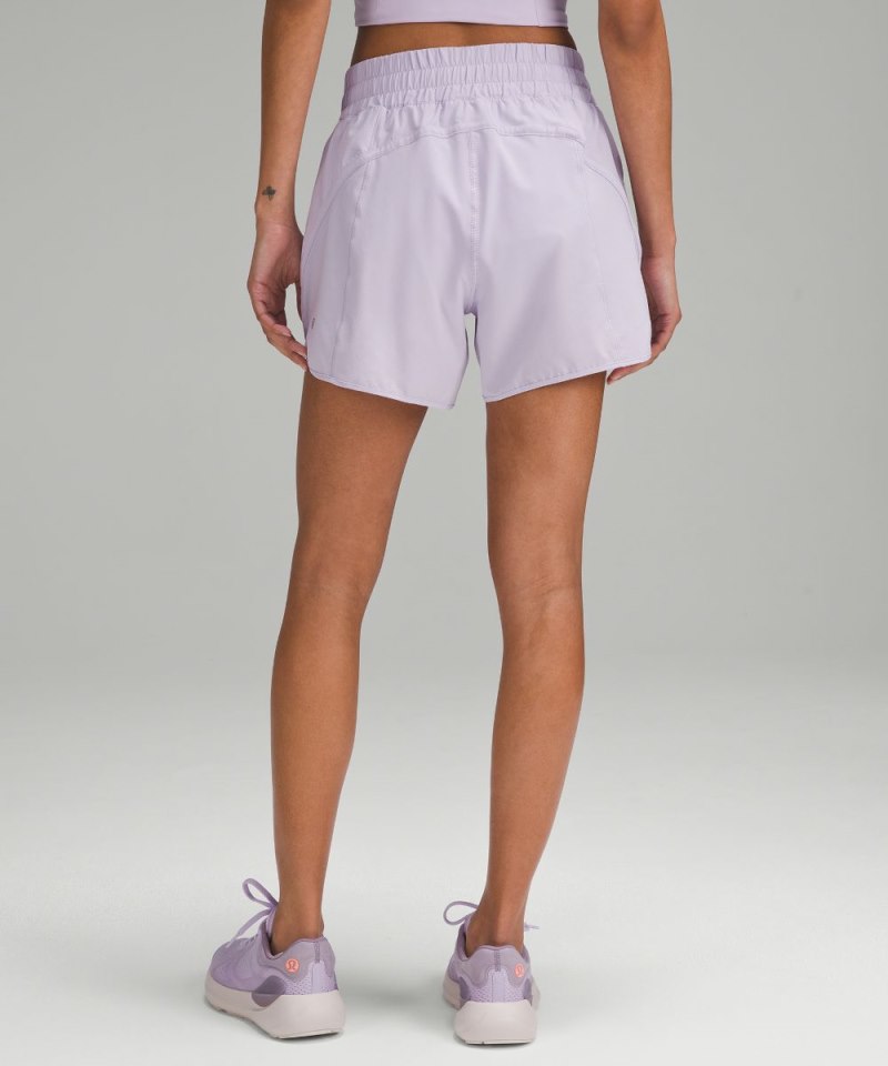 Lululemon Track That High-Rise Lined Short 5" Lilac Ether Online Outlet Sale