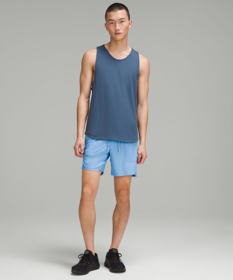 Lululemon License to Train Linerless Short 7" *Pique Aero Blue Online Outlet Sale