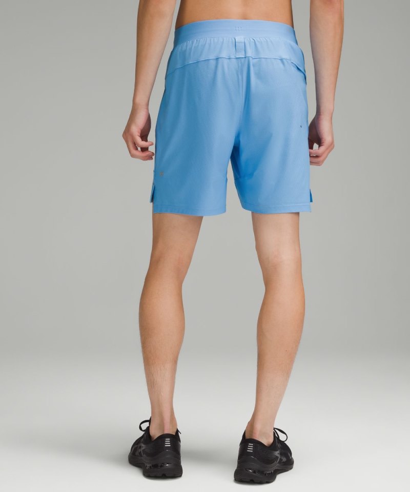 Lululemon License to Train Linerless Short 7" *Pique Aero Blue Online Outlet Sale