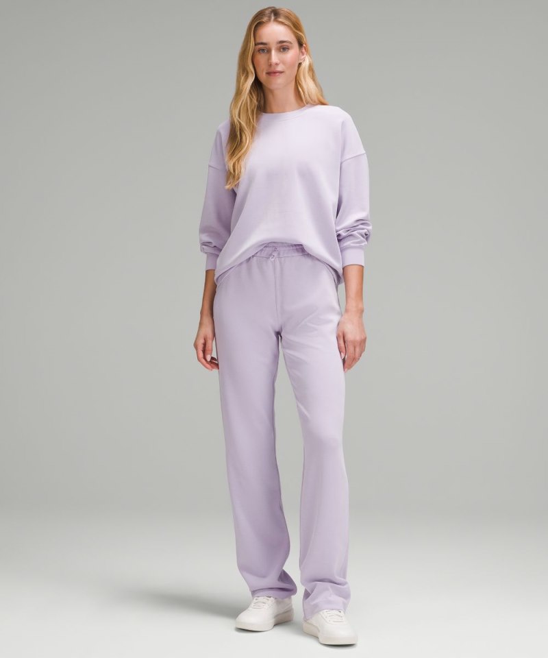 Lululemon Softstreme Crewneck Pullover Lilac Ether Online Outlet Sale