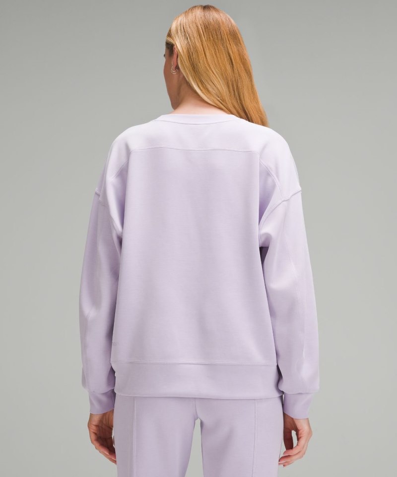 Lululemon Softstreme Crewneck Pullover Lilac Ether Online Outlet Sale