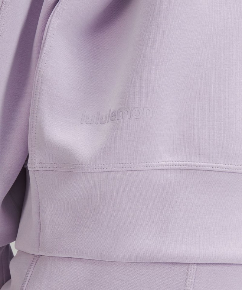 Lululemon Softstreme Crewneck Pullover Lilac Ether Online Outlet Sale