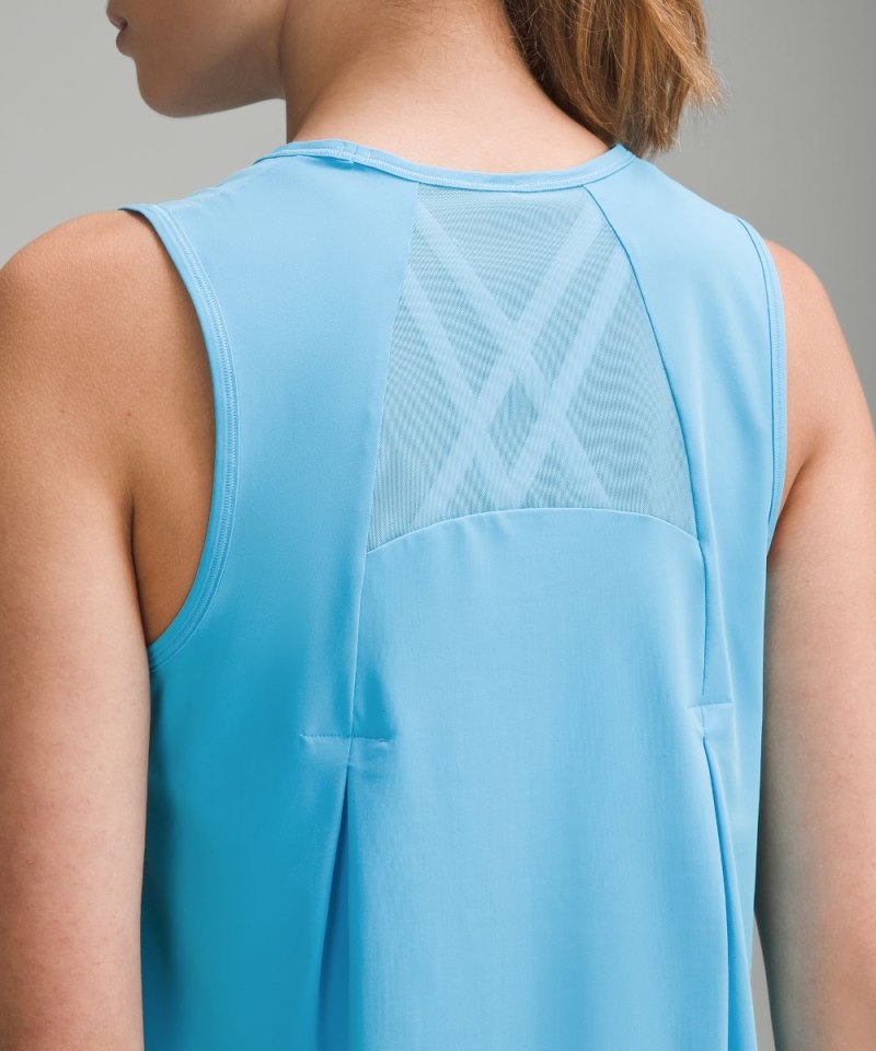Lululemon Sculpt Cropped Tank Top Kayak Blue Light Online Outlet Sale