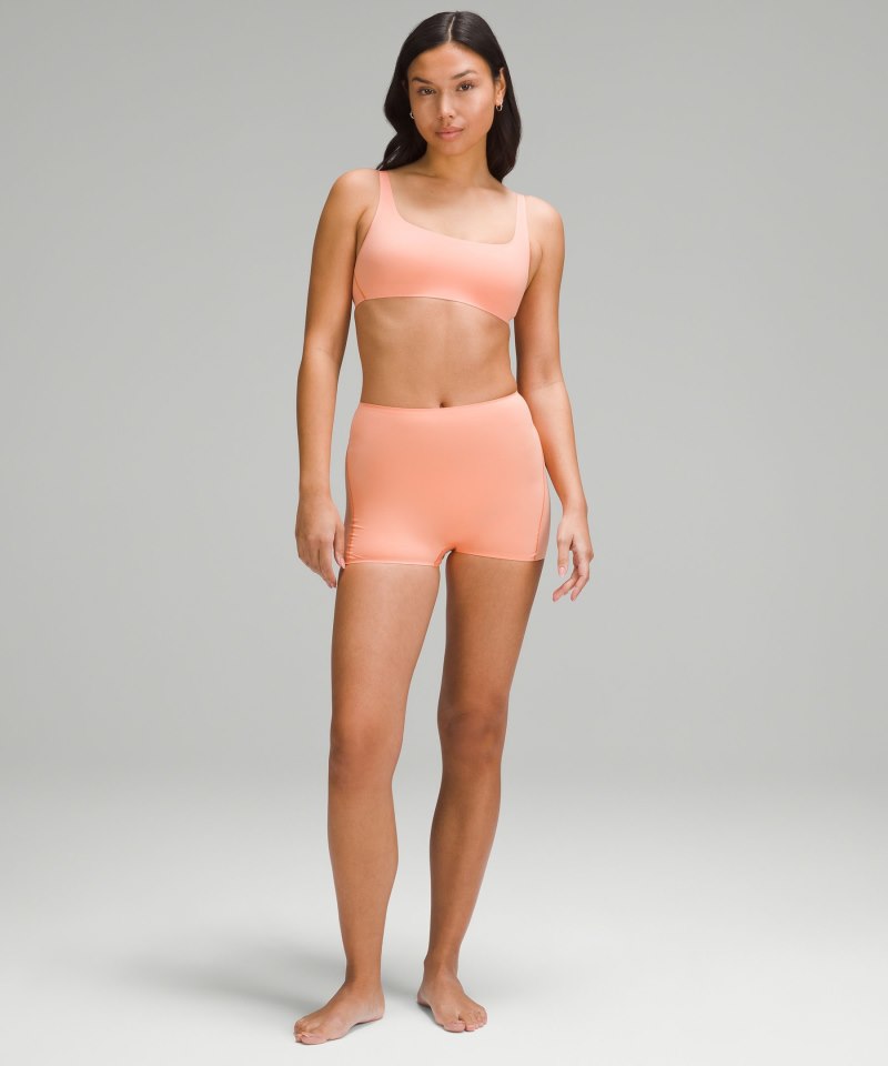 Lululemon Wundermost Ultra-Soft Nulu Super-High-Rise Shortie Underwear 2" Coral Kiss Online Outlet Sale