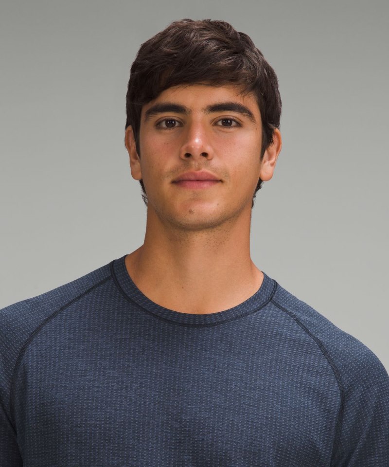 Lululemon Metal Vent Tech Long-Sleeve Shirt *Updated Fit Mineral Blue / True Navy Online Outlet Sale