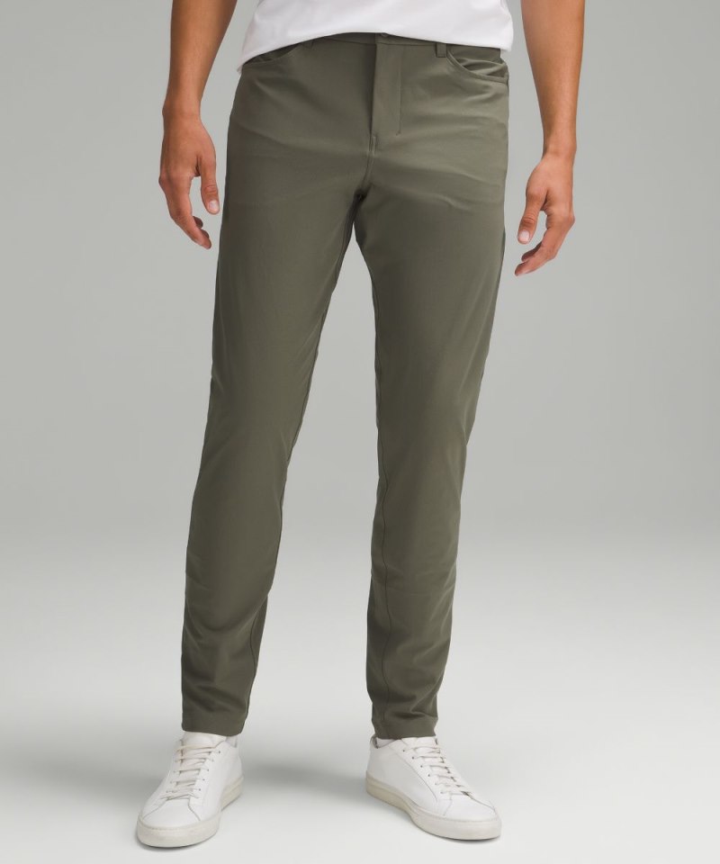 Lululemon ABC Slim-Fit 5 Pocket Pant 32"L *Warpstreme Army Green Online Outlet Sale
