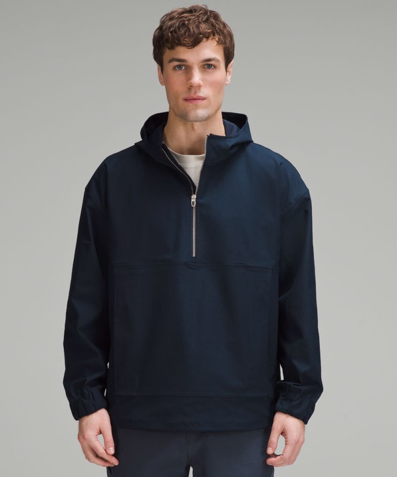 Lululemon Smooth Twill Half-Zip Anorak True Navy Online Outlet Sale