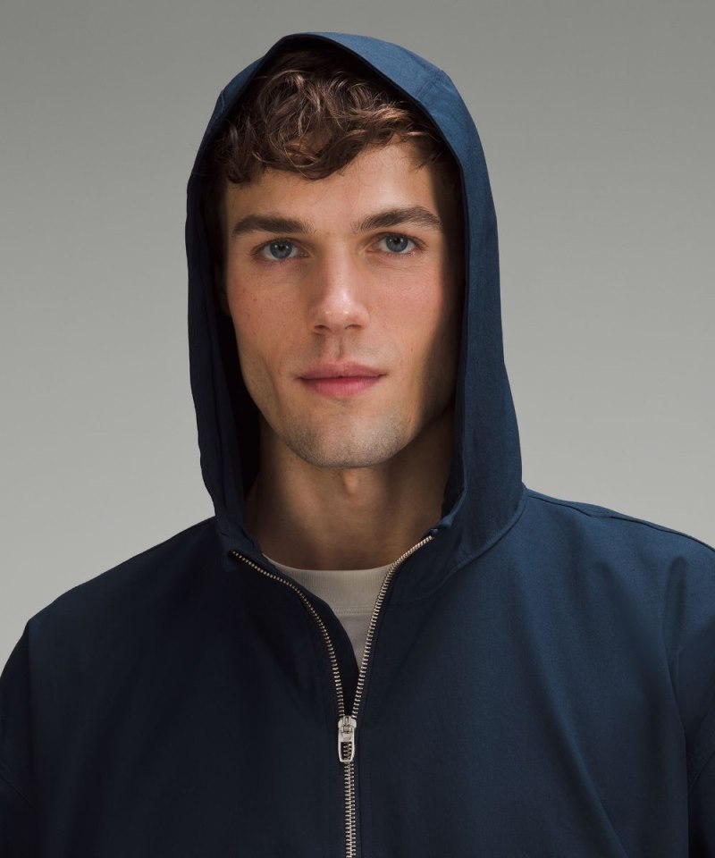 Lululemon Smooth Twill Half-Zip Anorak True Navy Online Outlet Sale