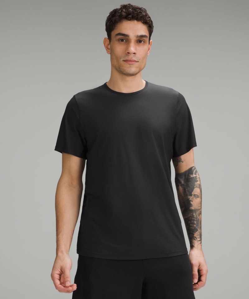 Lululemon Ultra-Soft Nulu Short-Sleeve T-Shirt Black Online Outlet Sale