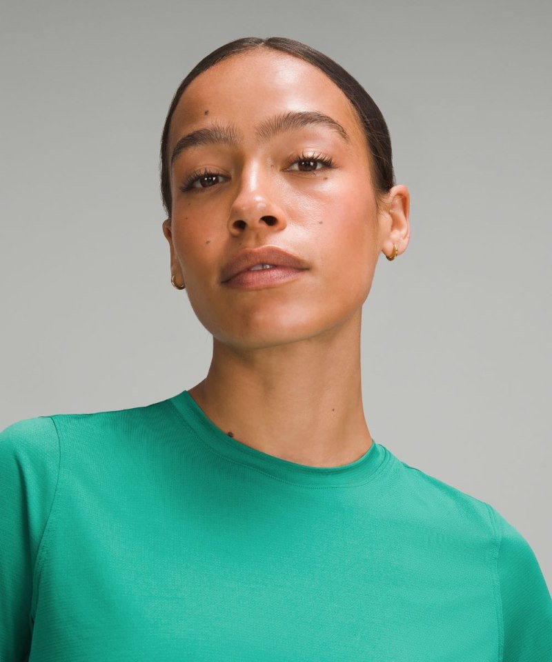 Lululemon Ultralight Waist-Length T-Shirt Cascadia Green Online Outlet Sale