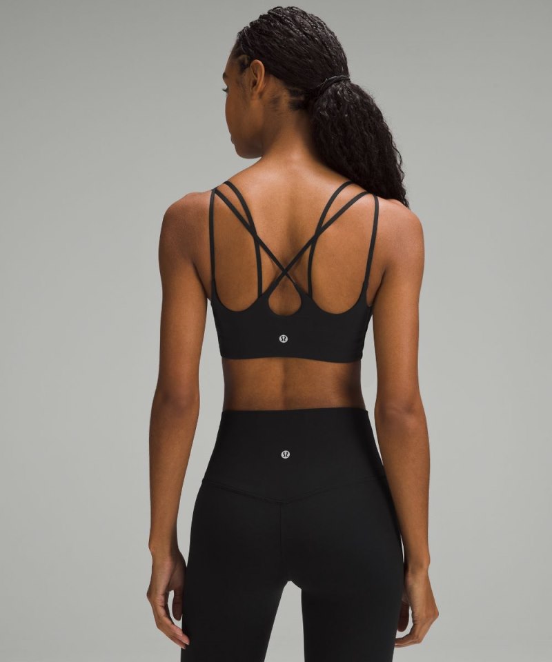 Lululemon Ribbed Nulu Strappy Yoga Bra *Light Support, A / B Cup Black Online Outlet Sale