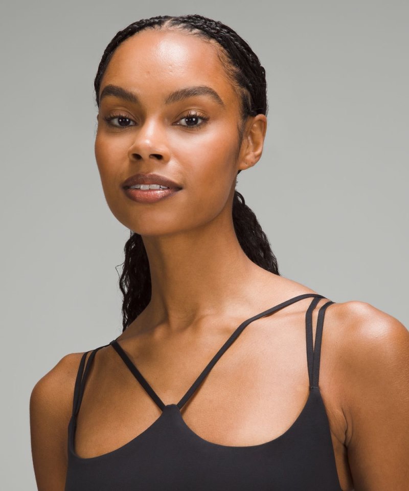 Lululemon Ribbed Nulu Strappy Yoga Bra *Light Support, A / B Cup Black Online Outlet Sale