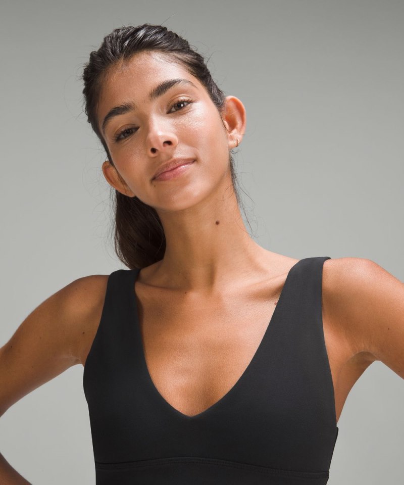 Lululemon lululemon Align™ V-Neck Bra *Light Support, A / B Cup Black Online Outlet Sale