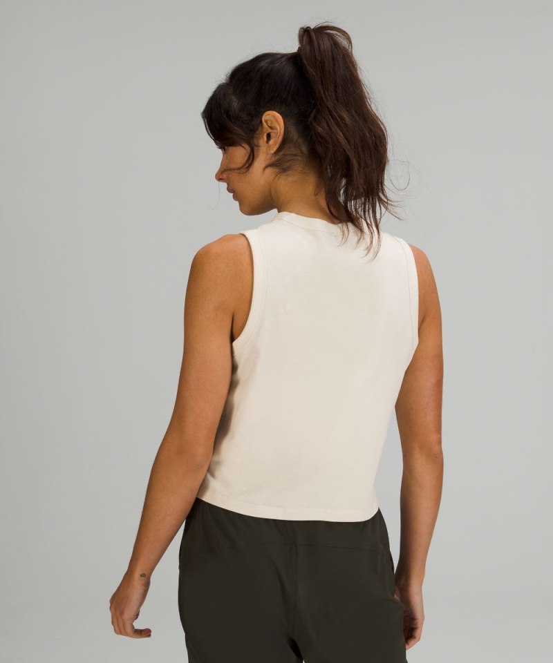 Lululemon Classic-Fit Cotton-Blend Tank Top White Opal Online Outlet Sale