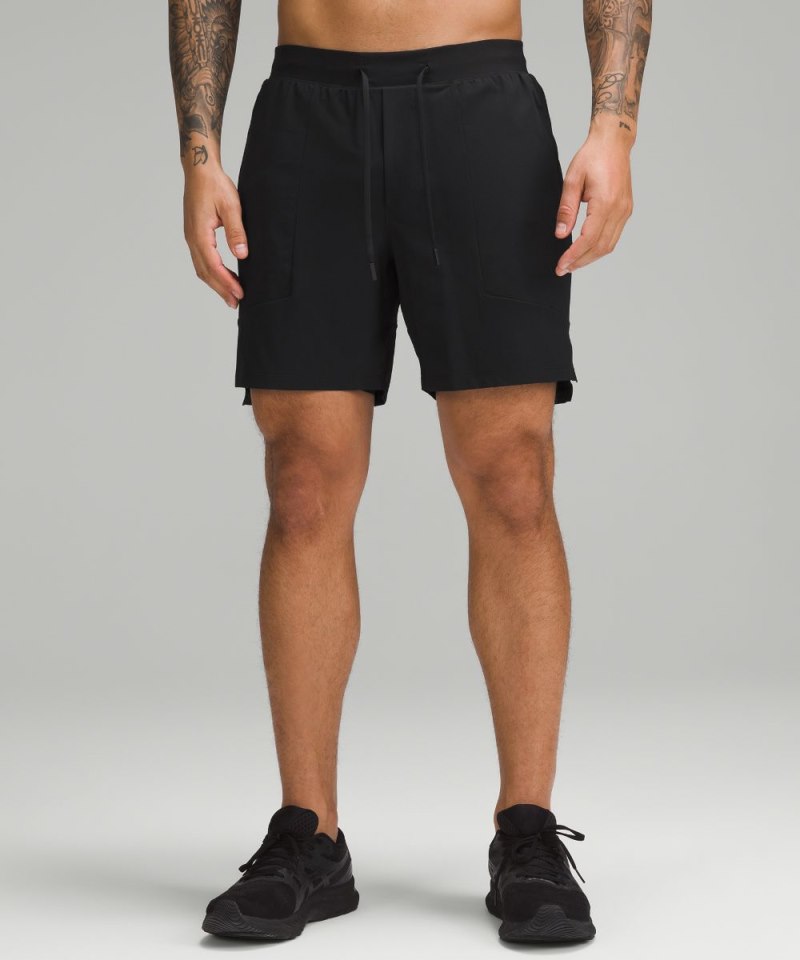 Lululemon License to Train Lined Short 7" Black Online Outlet Sale