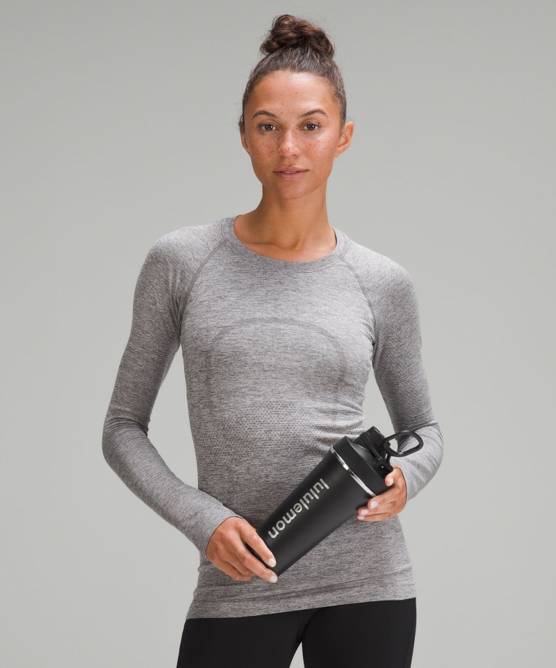 Lululemon Back to Life Shaker Bottle 24oz Black Online Outlet Sale