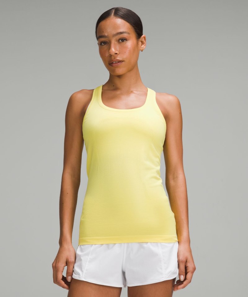 Lululemon Swiftly Tech Racerback Tank Top 2.0 *Hip Length Beaming Yellow / Beaming Yellow Online Outlet Sale